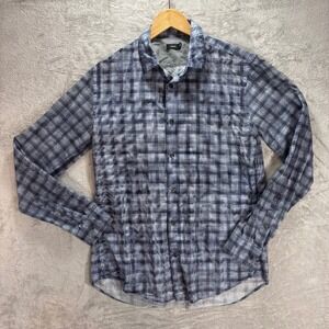Vince‎ Plaid Button Down Shirt Menswear Long Sleeve Cotton Casual Sz Medium